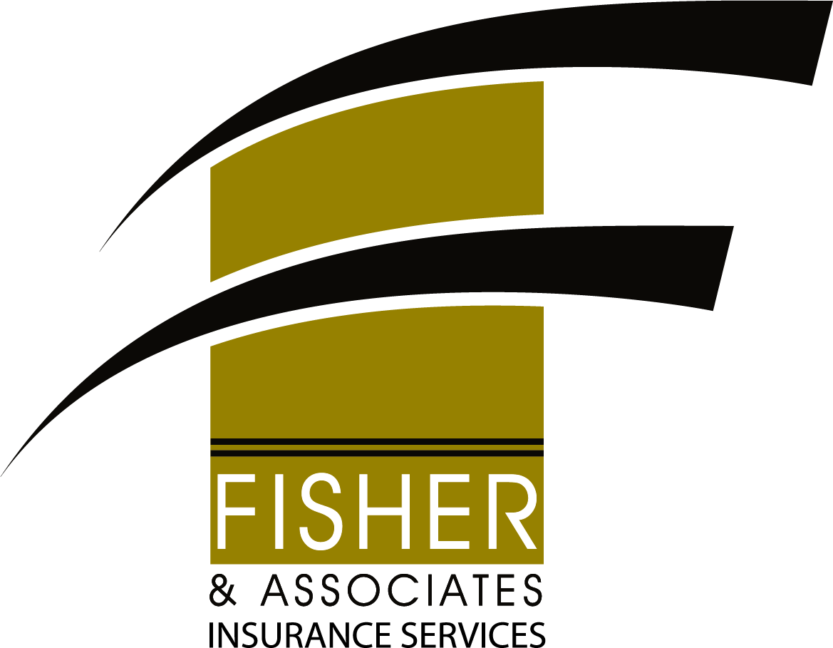 Fisher logo - pms 119 and black with ins services